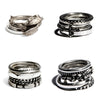 Werkstatt Munchen 5 ring combined rose bud ring M1186 PWM4